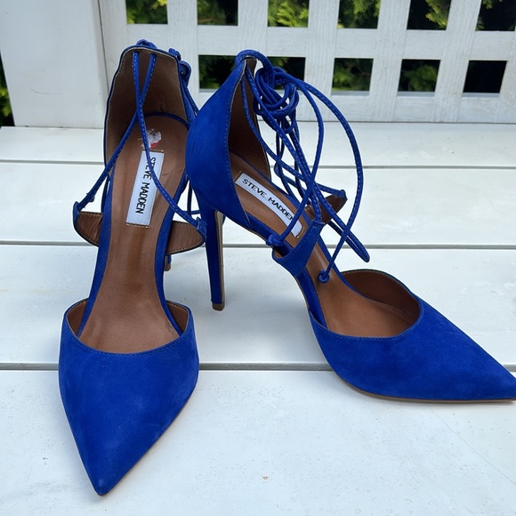 Brand new w/o box Steve Madden Raela Cobalt Blue Show - Picture 8 of 8